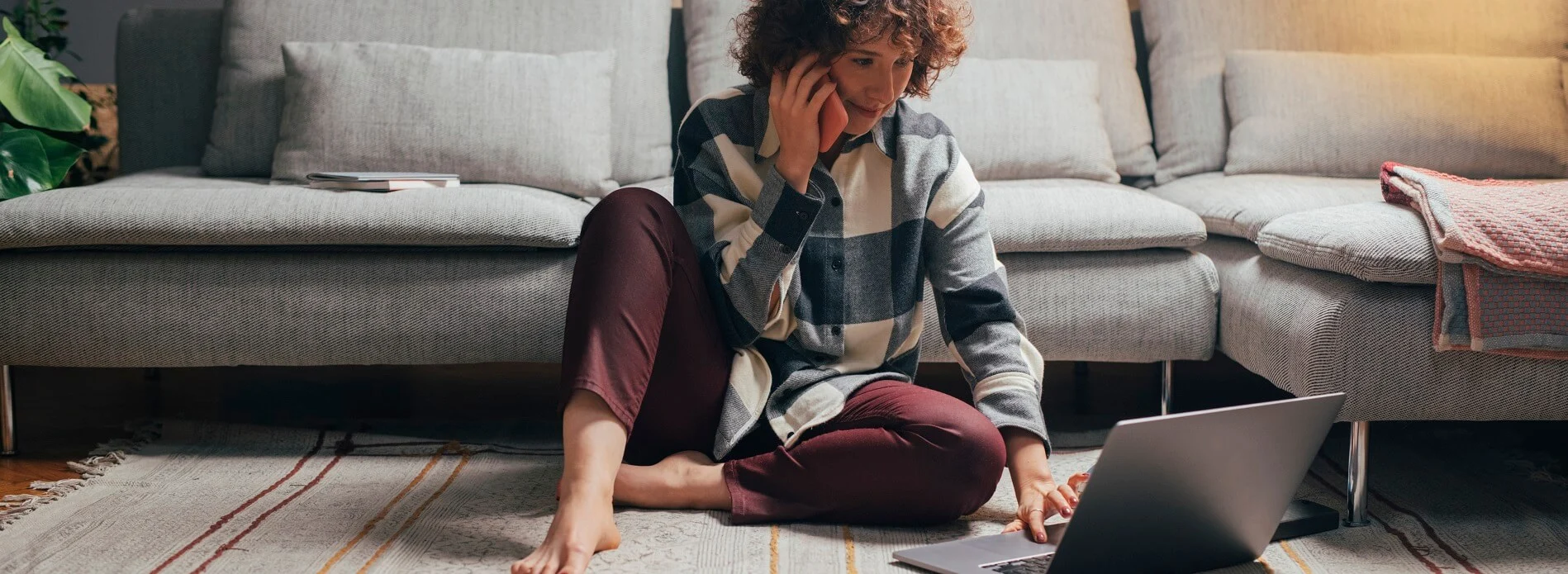 Woman on phone